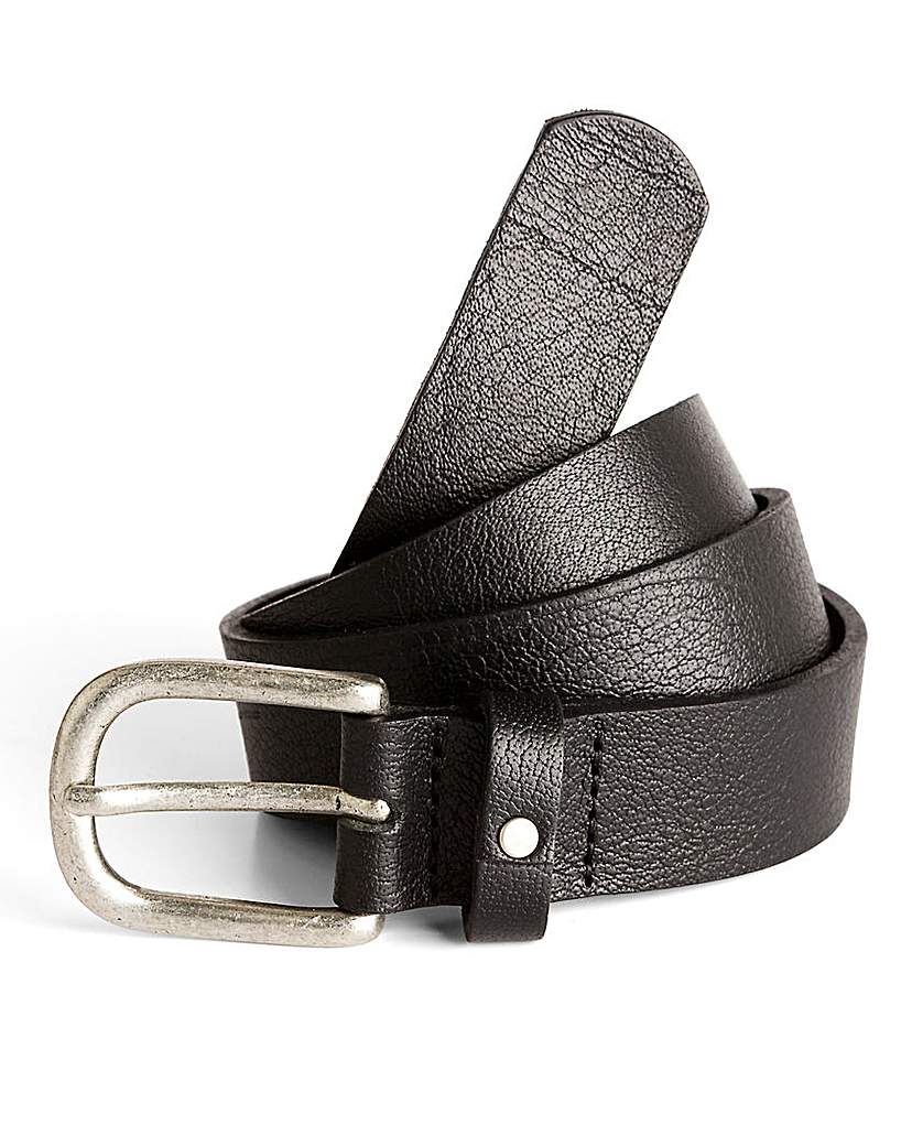 Black Label By Jacamo Slim Leather Belt Black Label By Jacamo Slim Leather Belt