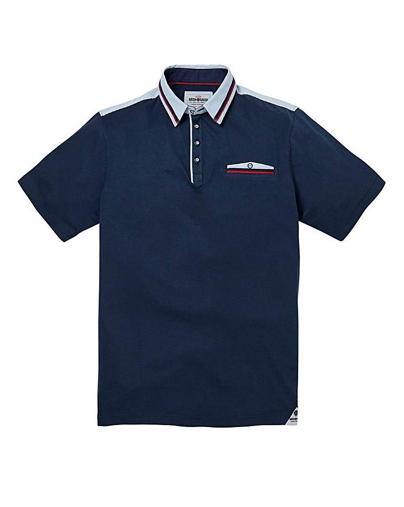 Mish Mash Margarita Navy Polo Long Mish Mash Margarita Navy Polo Long