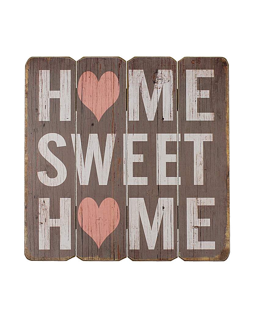 Home Sweet Home Wooden Wall Plaque Home Sweet Home Wooden Wall Plaque