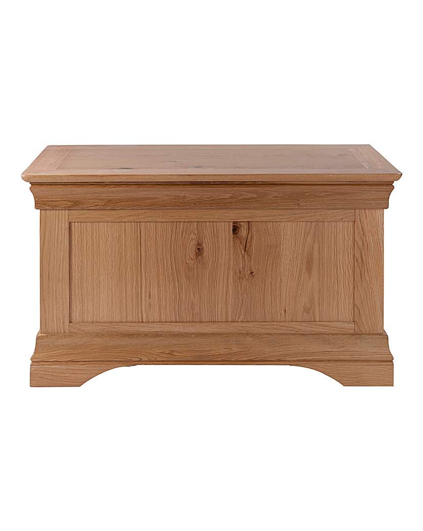 Solid Oak and Oak Veneer Storage Ottoman Solid Oak and Oak Veneer Storage Ottoman