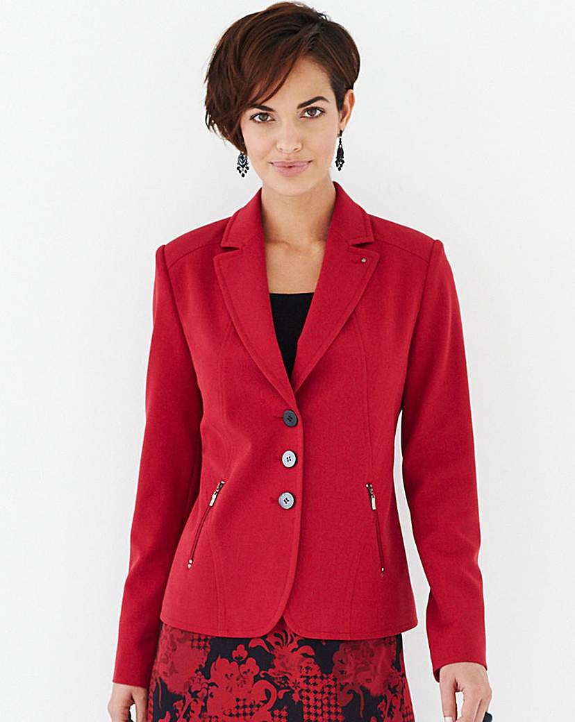 Jacket With Contrast Buttons And Zips Jacket With Contrast Buttons And Zips