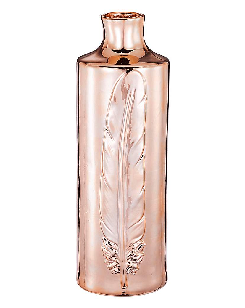Feather Vase Copper Feather Vase Copper