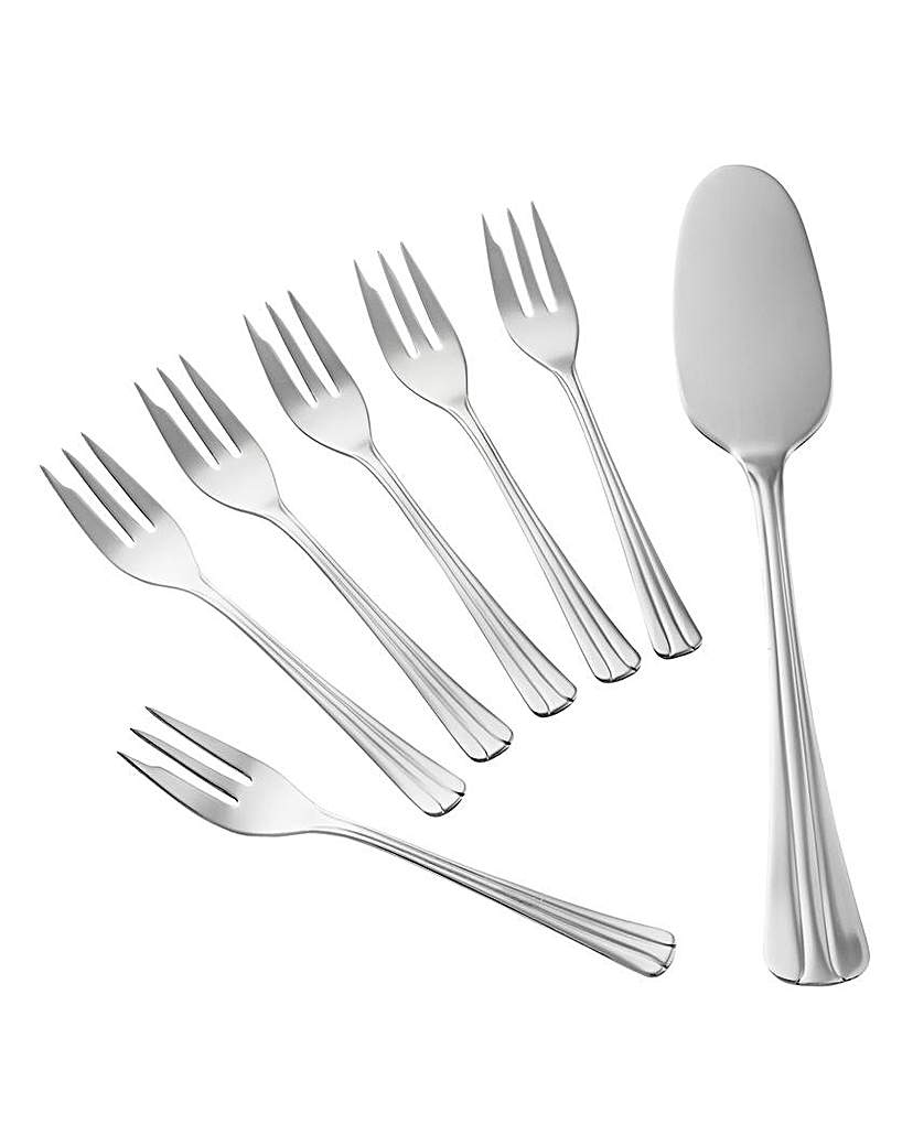 Bruxelas Cake Slice with 6 Cake Forks Bruxelas Cake Slice with 6 Cake Forks