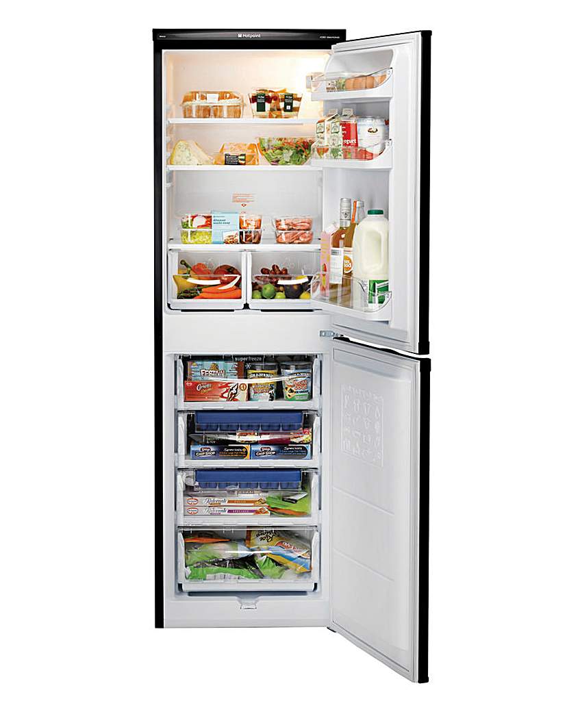 Hotpoint 50/50 Fridge Freezer Black Hotpoint 50/50 Fridge Freezer Black