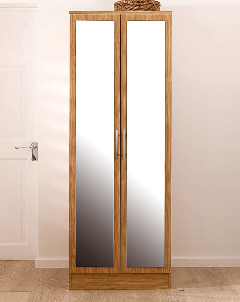 Helsinki Two Door Wardrobe with Mirror Helsinki Two Door Wardrobe with Mirror