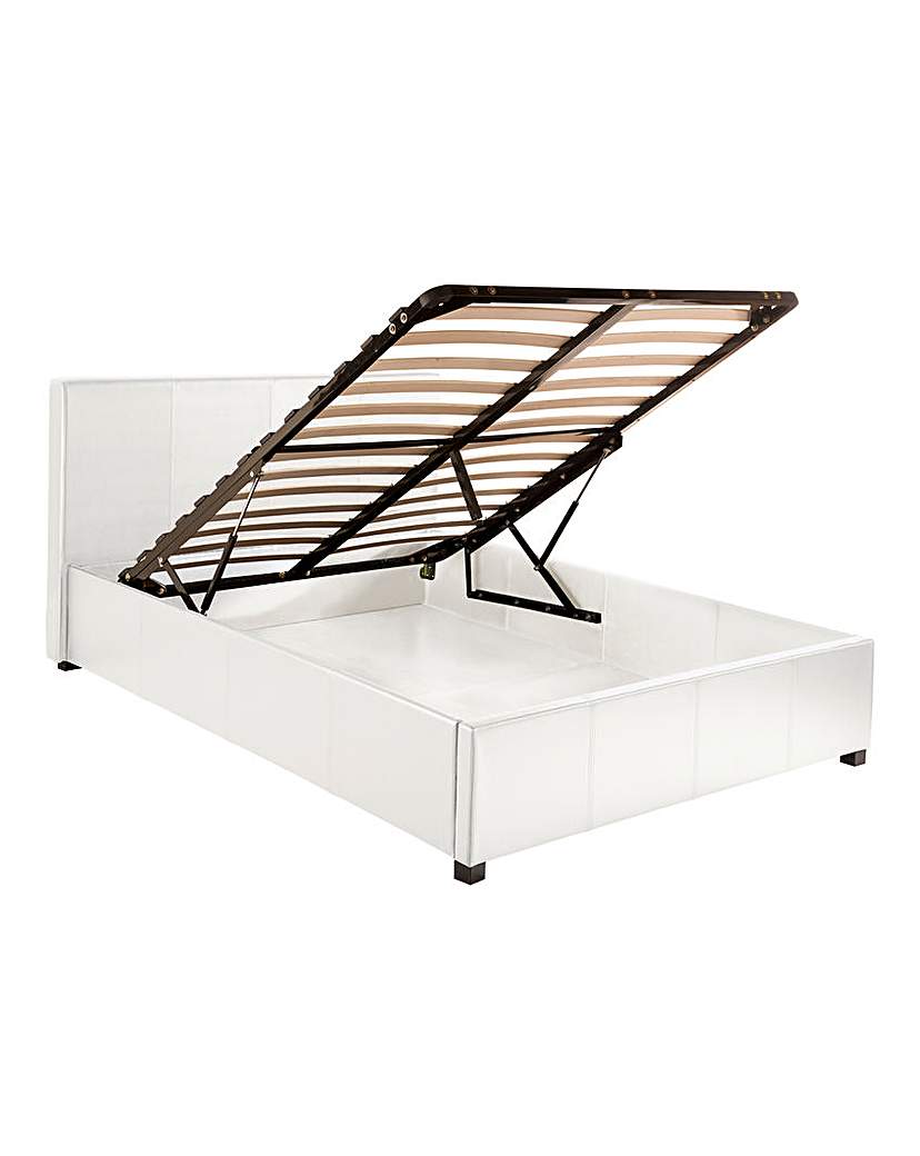 Seville Ottoman Single Faux Leather Bed Seville Ottoman Single Faux Leather Bed