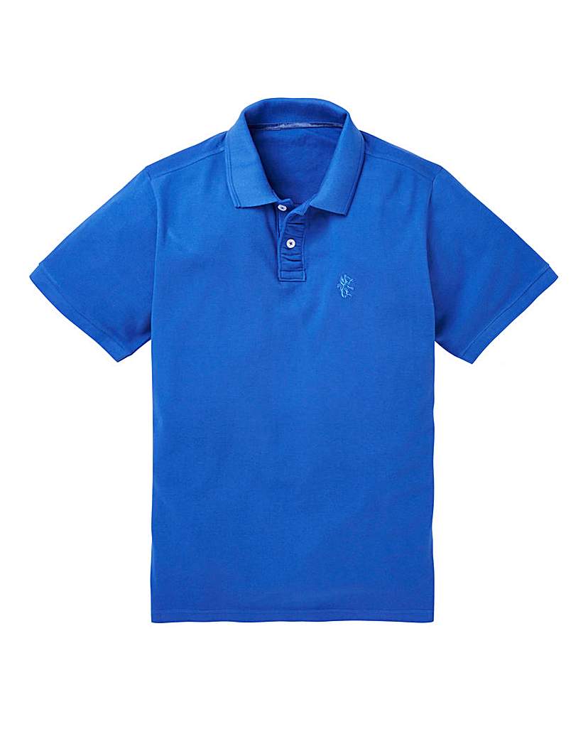 Capsule Cobalt Embroidered Polo Long Capsule Cobalt Embroidered Polo Long