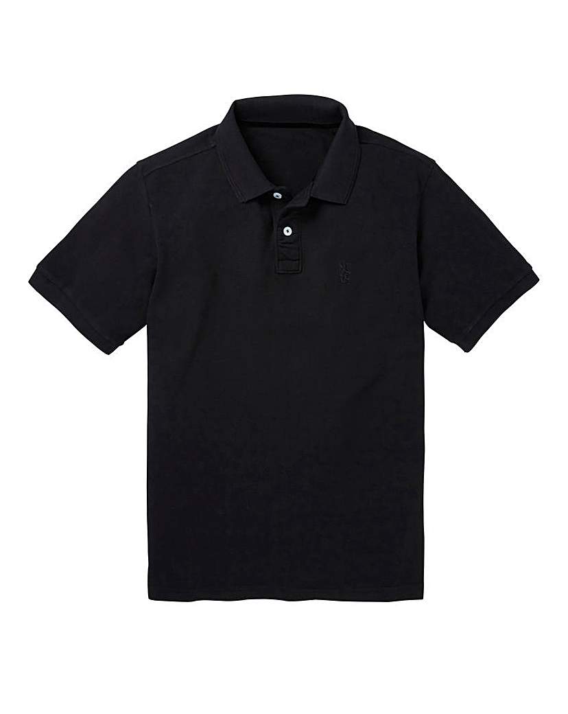 Capsule Black Embroidered Polo Xtra Long Capsule Black Embroidered Polo Xtra Long