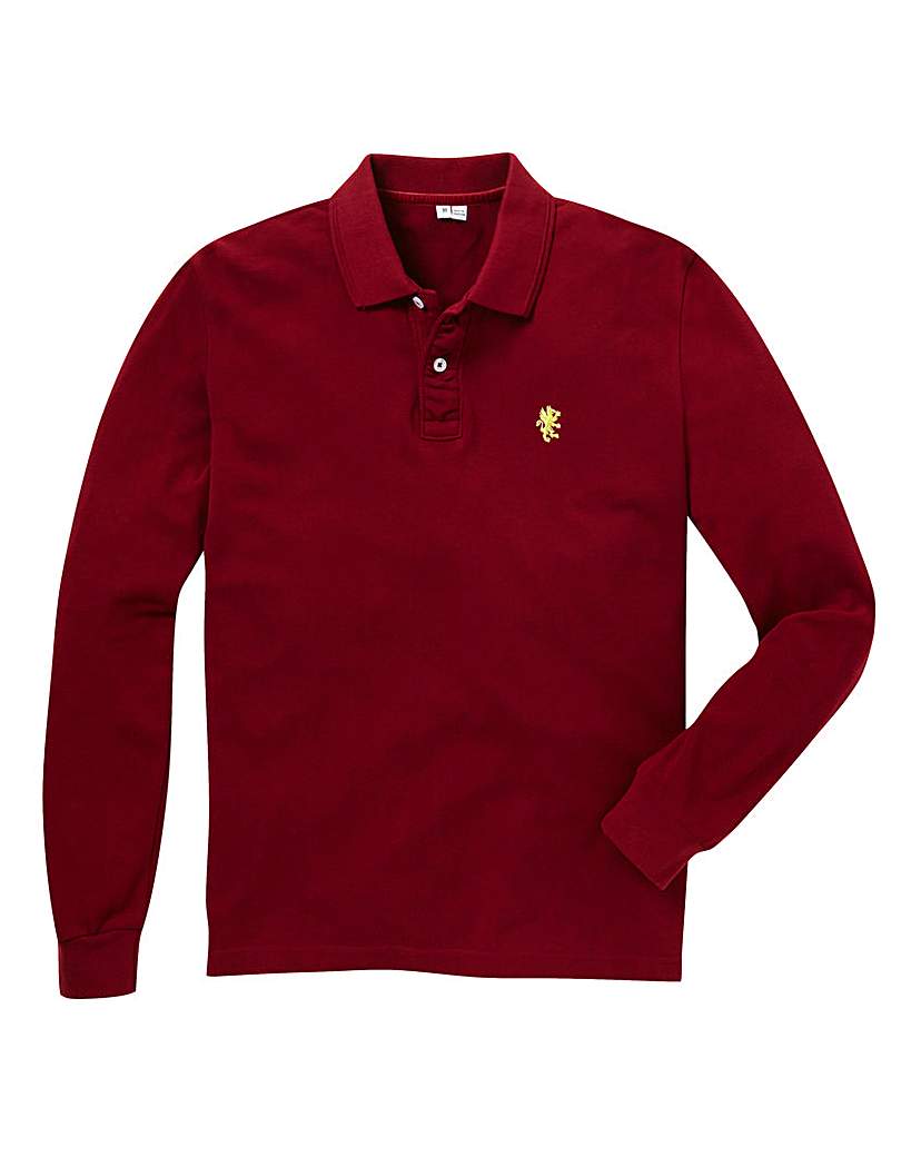 Capsule Wine Embroidered Polo Long Capsule Wine Embroidered Polo Long