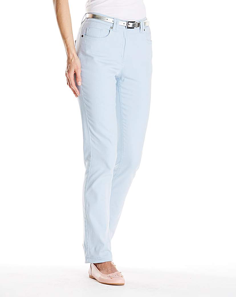 Coloured Straight Leg Jeans Length Short Coloured Straight Leg Jeans Length Short