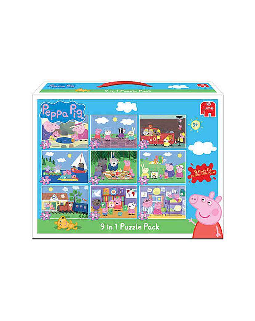Jumbo Games Peppa Pig 9 in 1 Jigsaw Jumbo Games Peppa Pig 9 in 1 Jigsaw