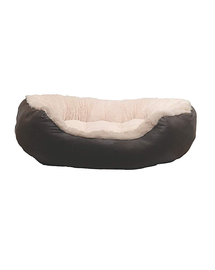 40 Winks Faux Leather Oval Bed 20" 40 Winks Faux Leather Oval Bed 20"