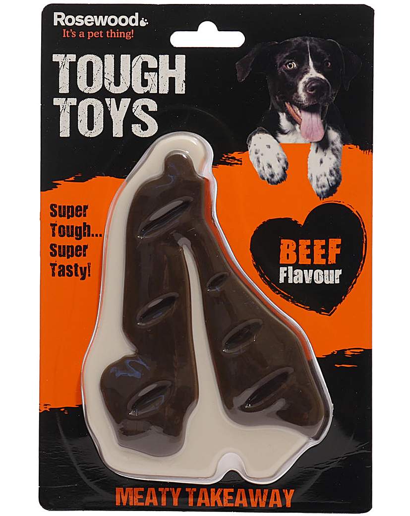 Rosewood Tough Toys Beef Steak Large Rosewood Tough Toys Beef Steak Large
