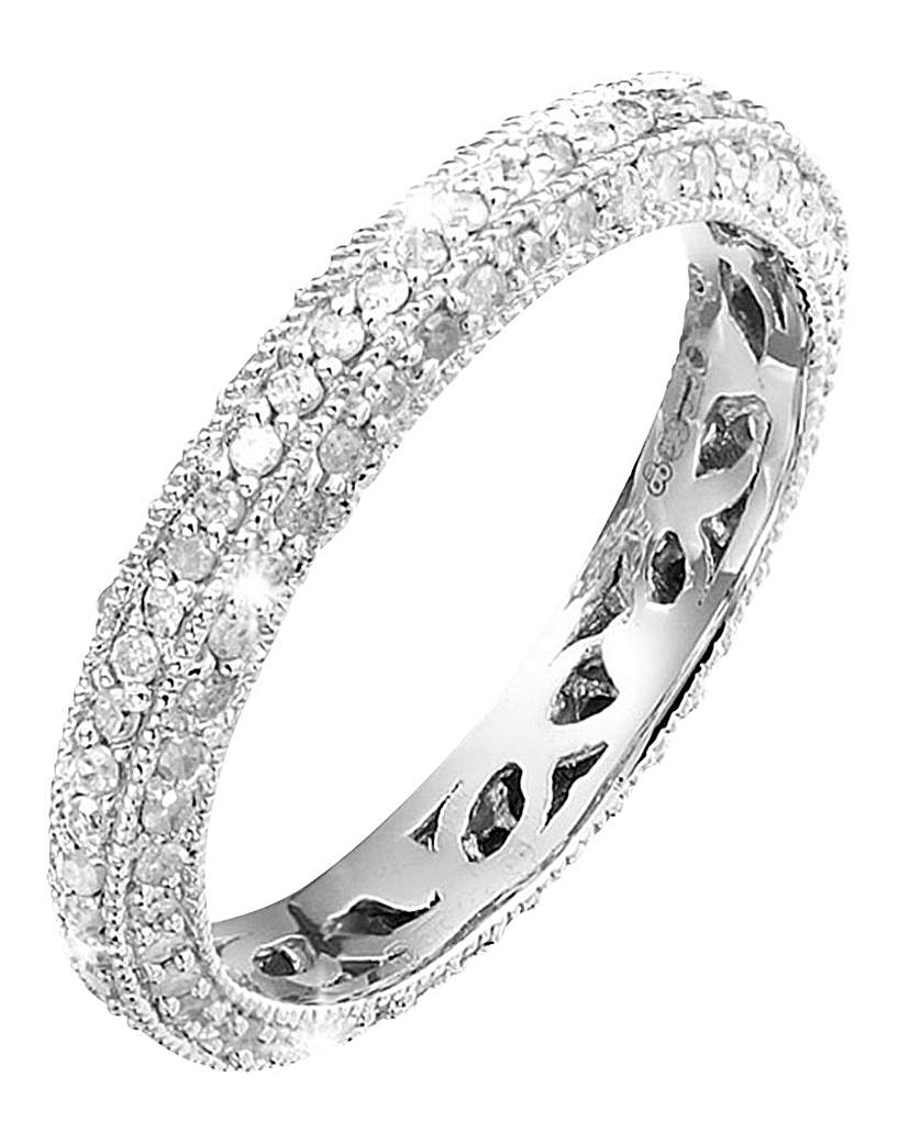 9ct White Gold 3/4ct Eternity Ring 9ct White Gold 3/4ct Eternity Ring