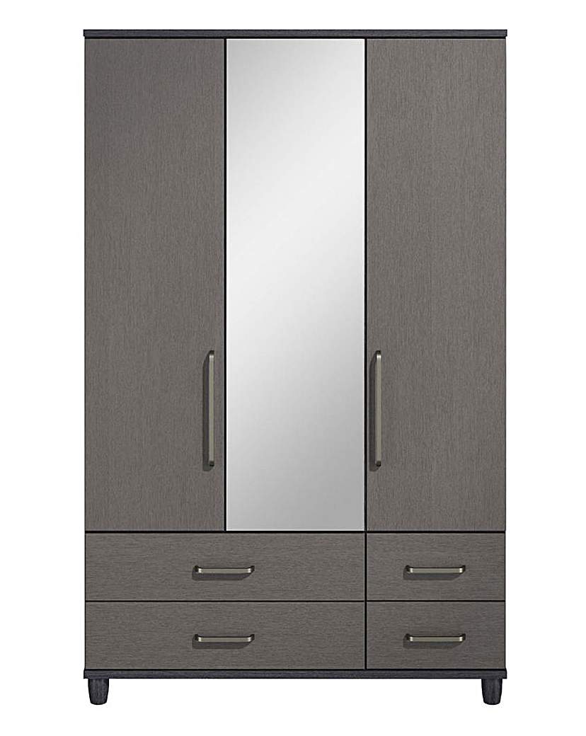 3 Door 4 Drawer Wardrobe with Mirror 3 Door 4 Drawer Wardrobe with Mirror