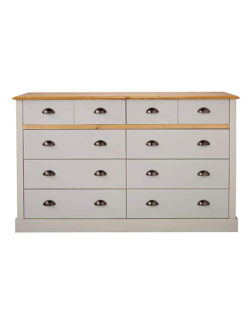 York 4+6 Drawer Chest York 4+6 Drawer Chest
