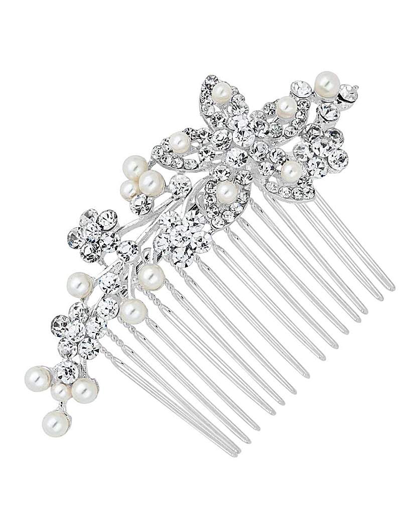 Jon Richard Pearl crystal hair comb Jon Richard Pearl crystal hair comb