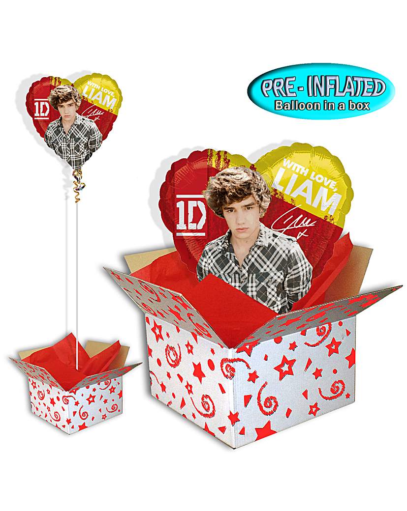 One Direction Liam Foil Balloon In A Box One Direction Liam Foil Balloon In A Box