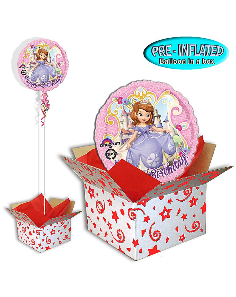 Sofia The 1st Birthday Balloon In A Box Sofia The 1st Birthday Balloon In A Box