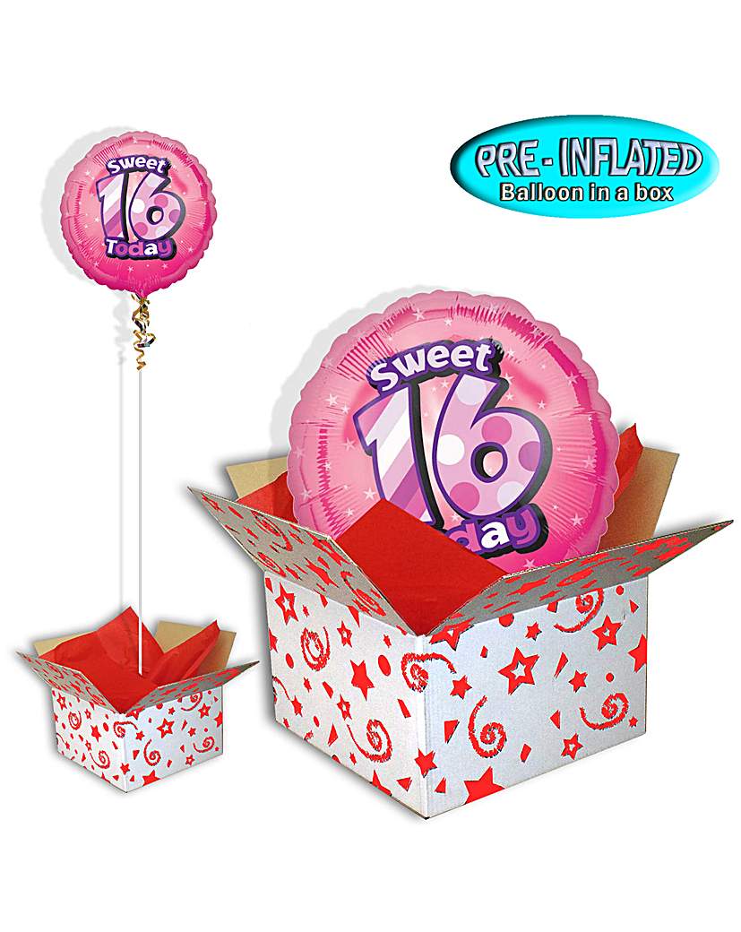 Sweet 16th Birthday Balloon In A Box Sweet 16th Birthday Balloon In A Box