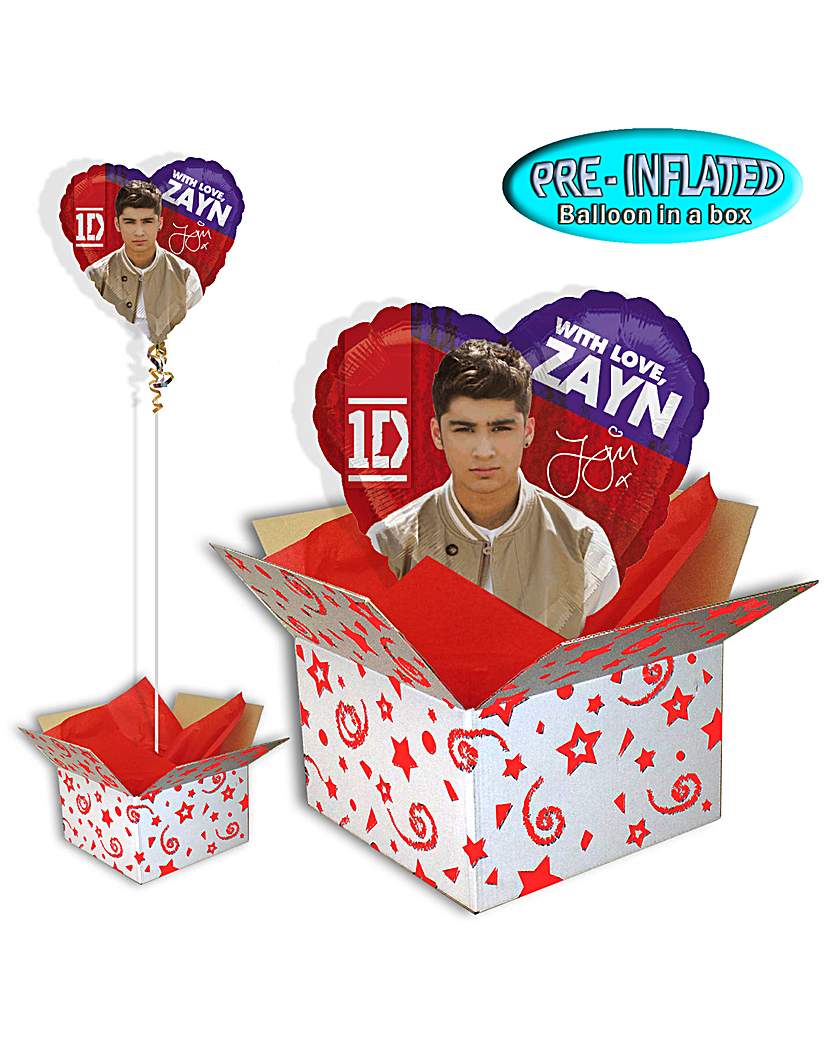 One Direction Zayn Foil Balloon In A Box One Direction Zayn Foil Balloon In A Box