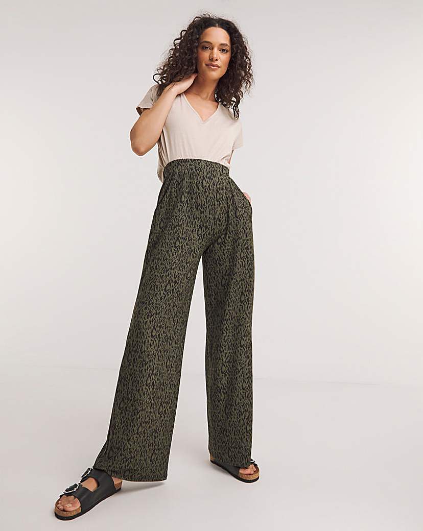 Soft Touch Jersey Straight Leg Trousers