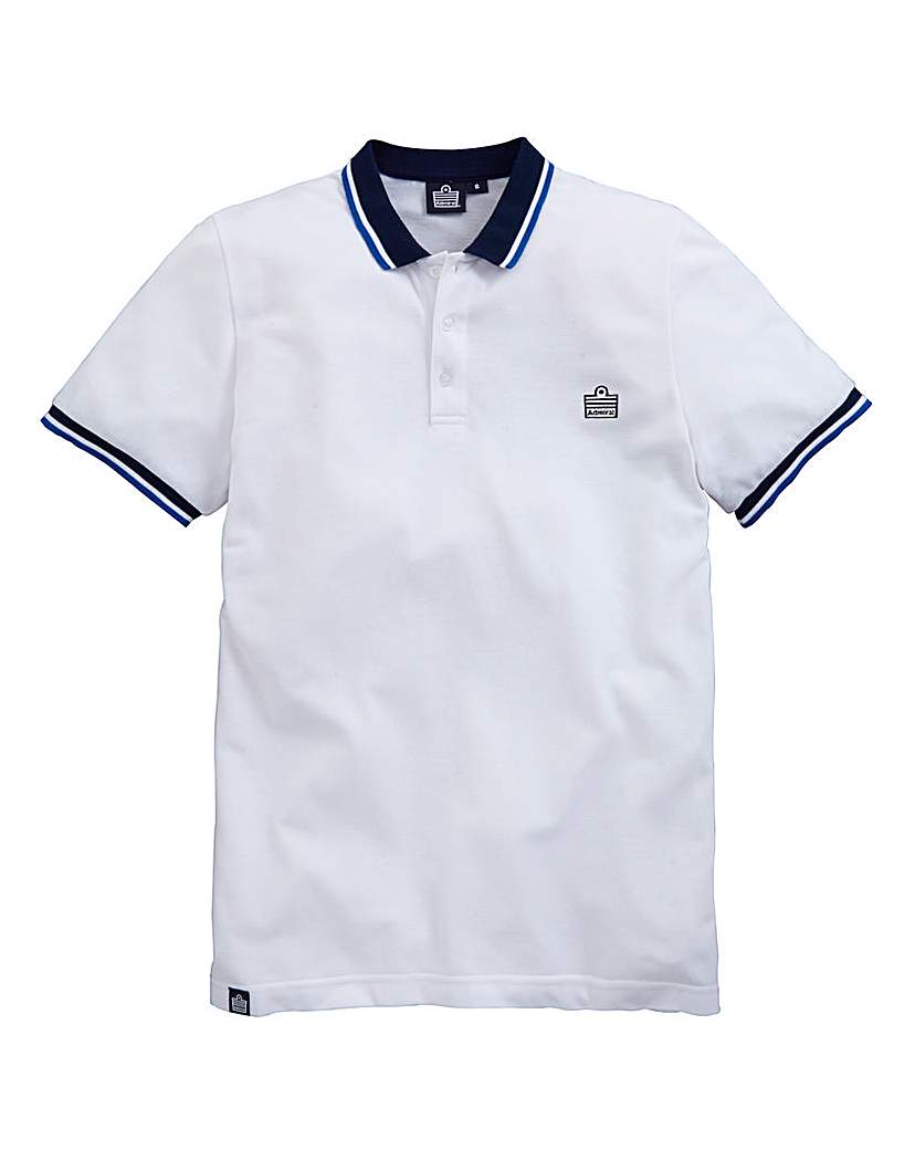 Admiral Contrast Tipped Polo Shirt Admiral Contrast Tipped Polo Shirt