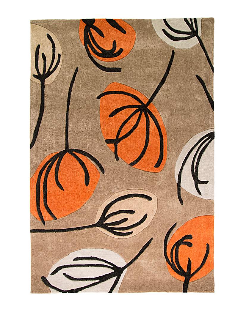 Hand-carved Multi Floral Design Rug Hand-carved Multi Floral Design Rug