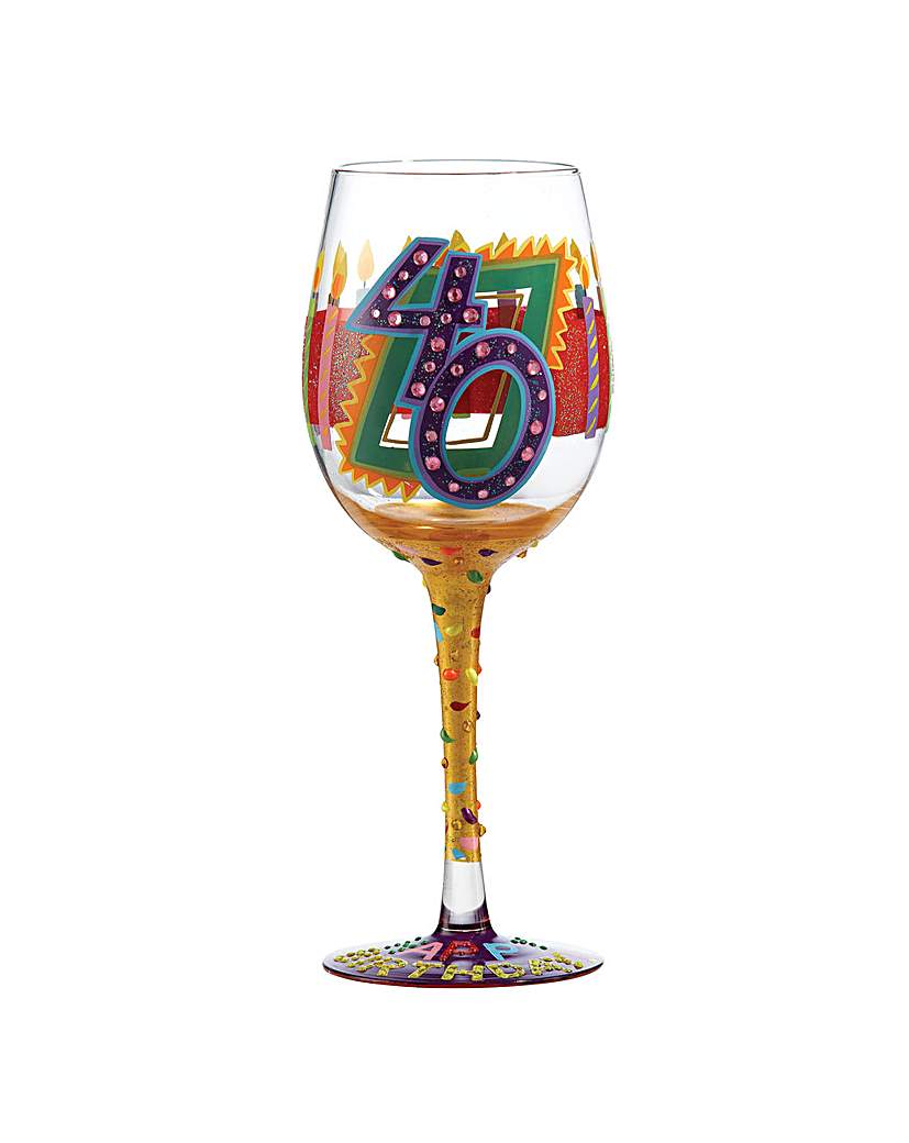 Lolita 40th Birthday Standard Wine Glass Lolita 40th Birthday Standard Wine Glass