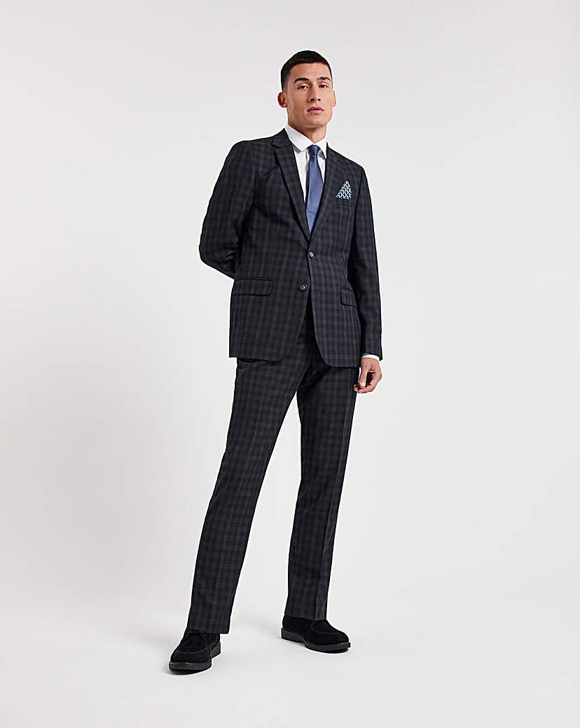 Gingham Check Suit Trousers