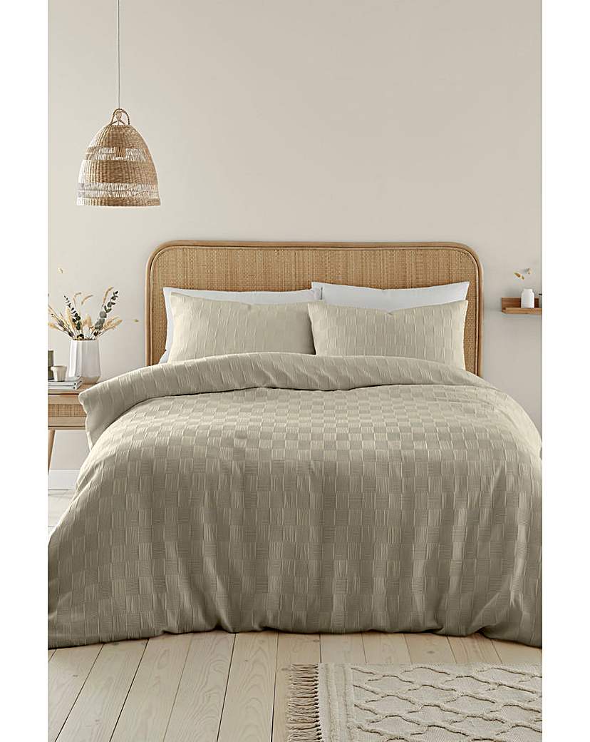 CL Waffle Chequerboard Duvet Set