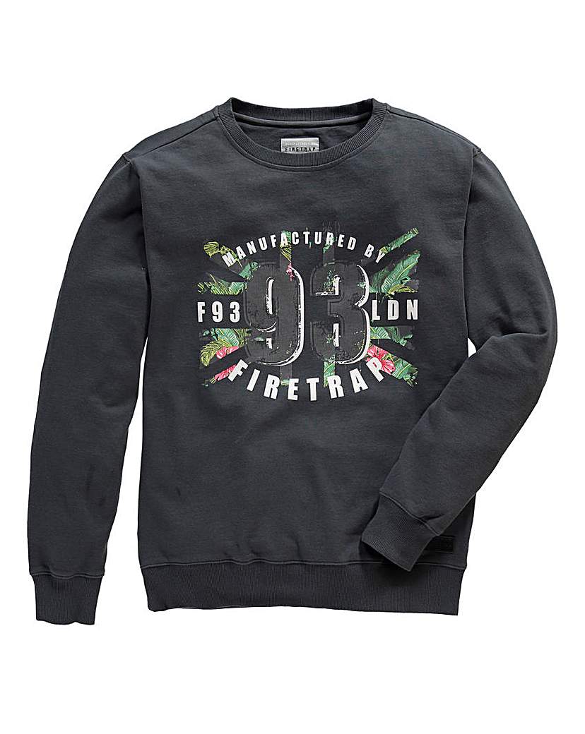 Firetrap Londinium Crew Sweat Firetrap Londinium Crew Sweat