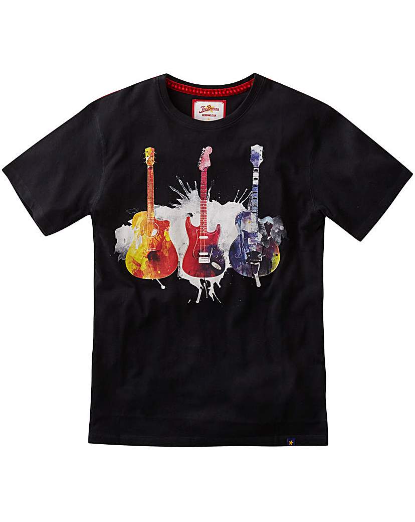 Joe Brown Explosive Guitar T-Shirt Long Joe Brown Explosive Guitar T-Shirt Long