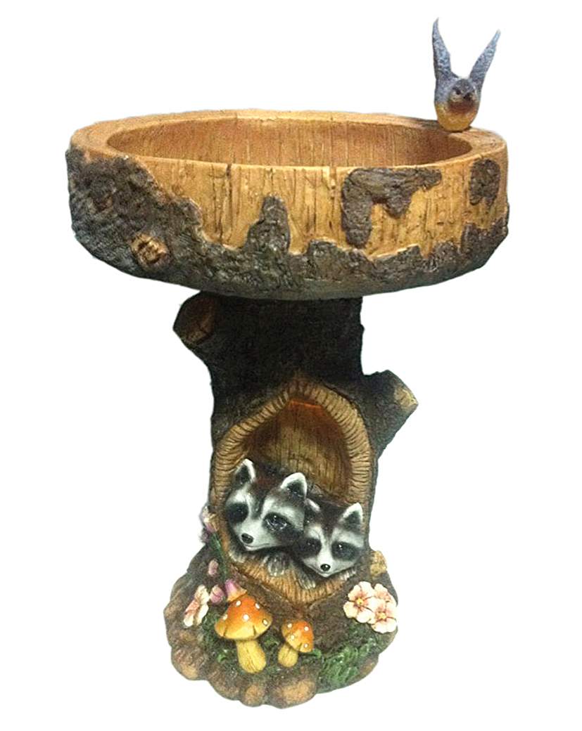 Raccoon Bird Table/Bath Raccoon Bird Table/Bath