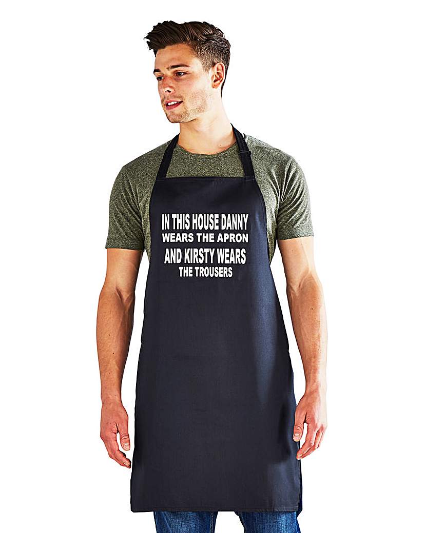 Personalised Wears the Trousers Apron Personalised Wears the Trousers Apron