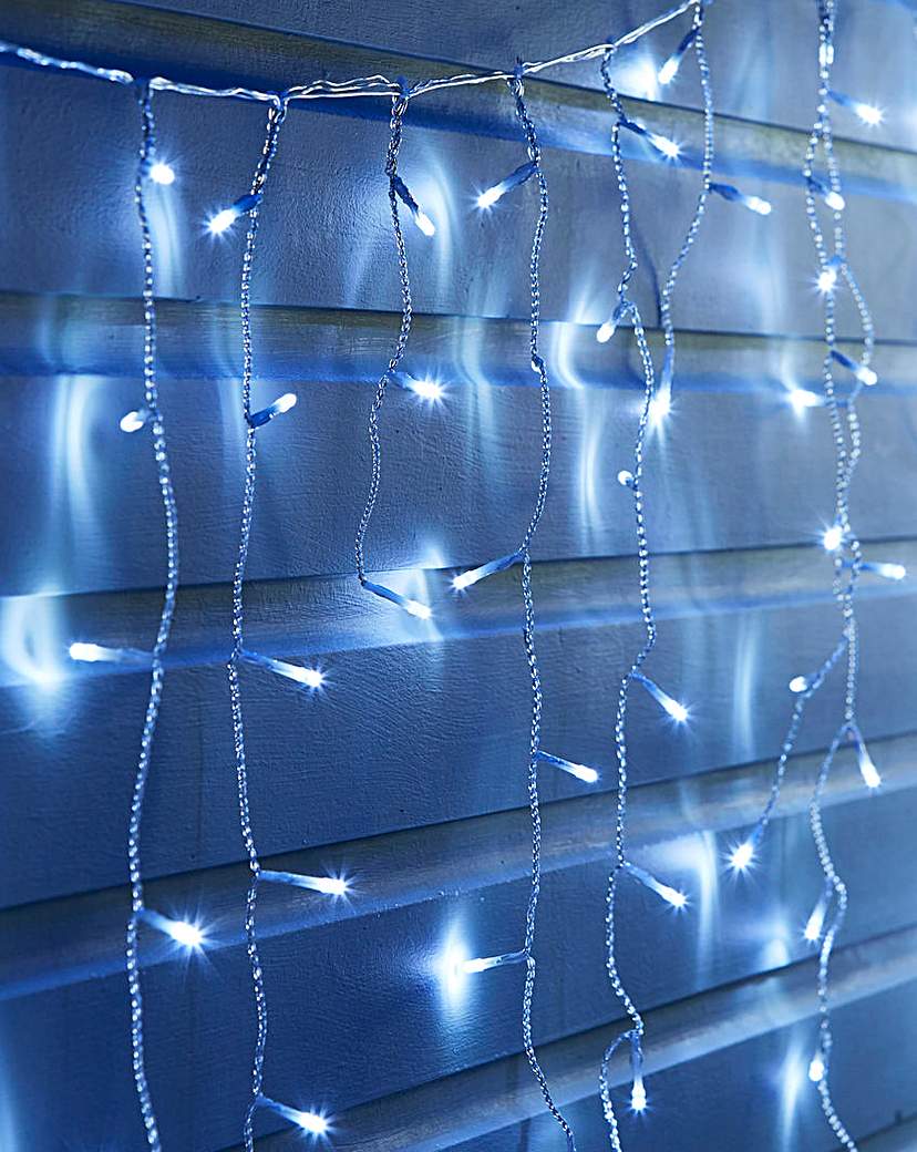 White Snowing Icicle Lights White Snowing Icicle Lights