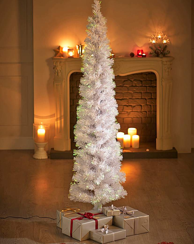 White Fibre Optic Pencil Tree White Fibre Optic Pencil Tree