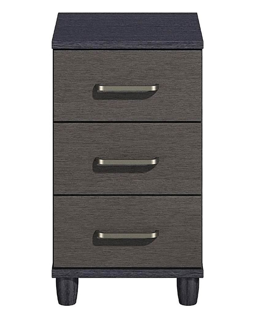 Copenhagen 3 Drawer Bedside Table Copenhagen 3 Drawer Bedside Table