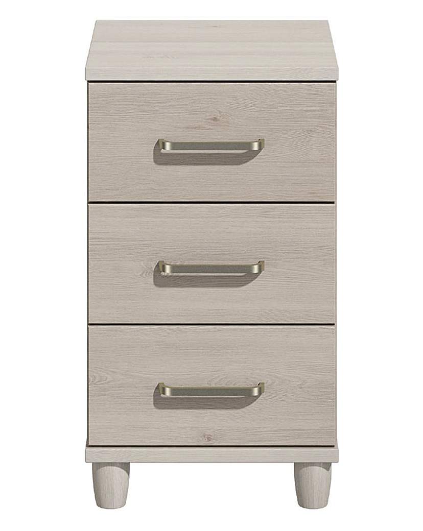 Copenhagen 3 Drawer Bedside Table Copenhagen 3 Drawer Bedside Table