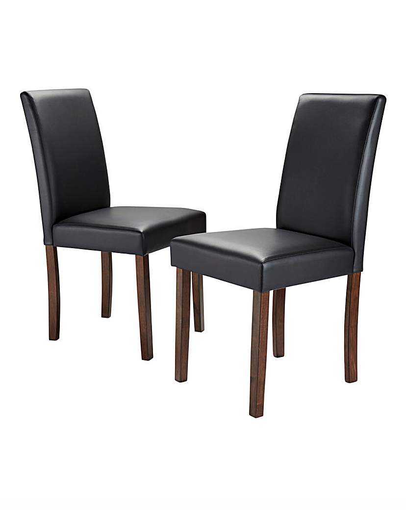 Mia Faux Leather Pair of Dining Chairs Mia Faux Leather Pair of Dining Chairs