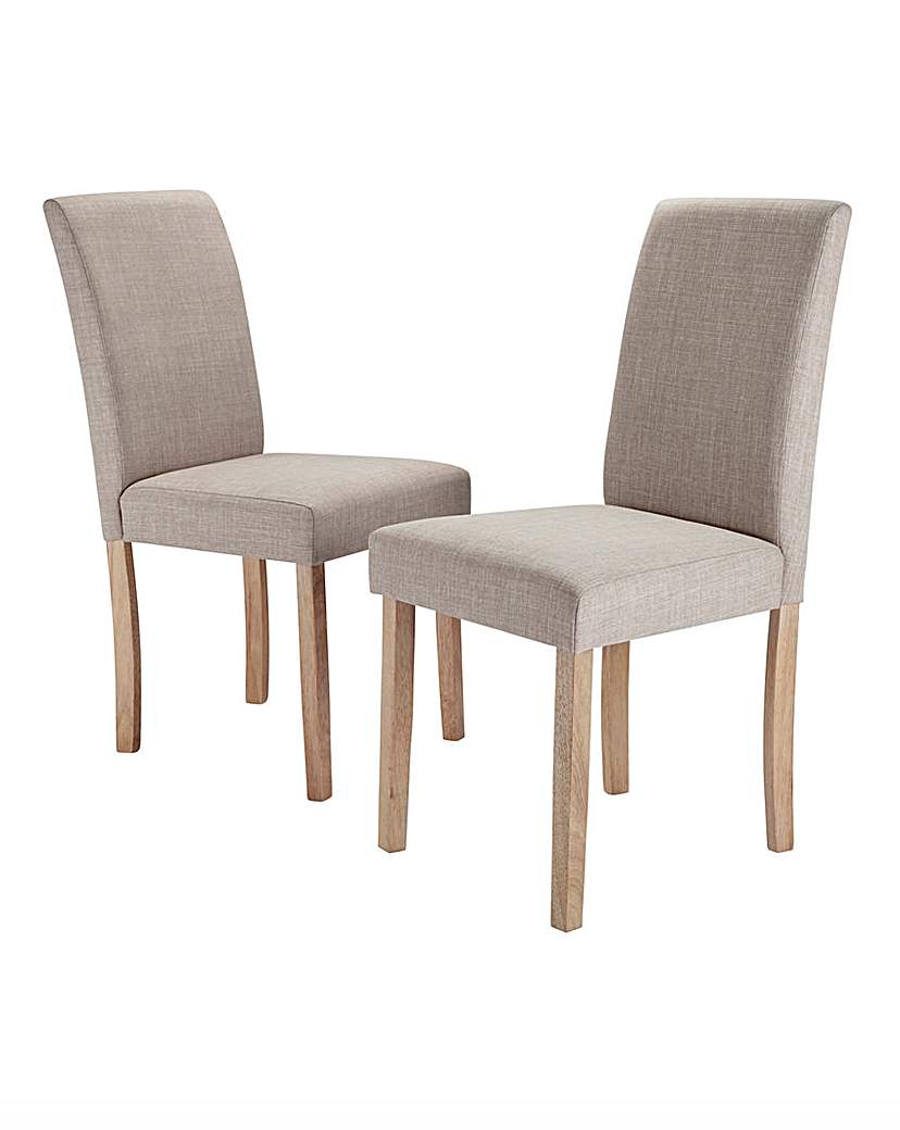 Mia Fabric Pair of Dining Chairs Mia Fabric Pair of Dining Chairs