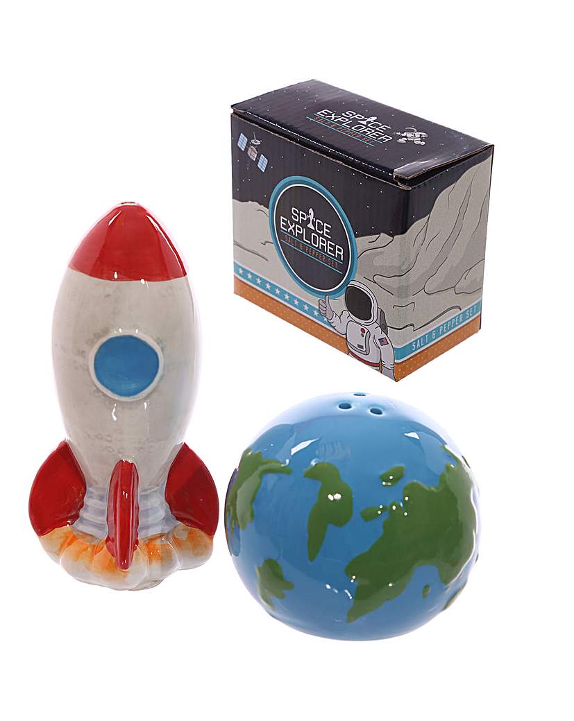 Ceramic Salt & Pepper Set - Space Ceramic Salt & Pepper Set - Space