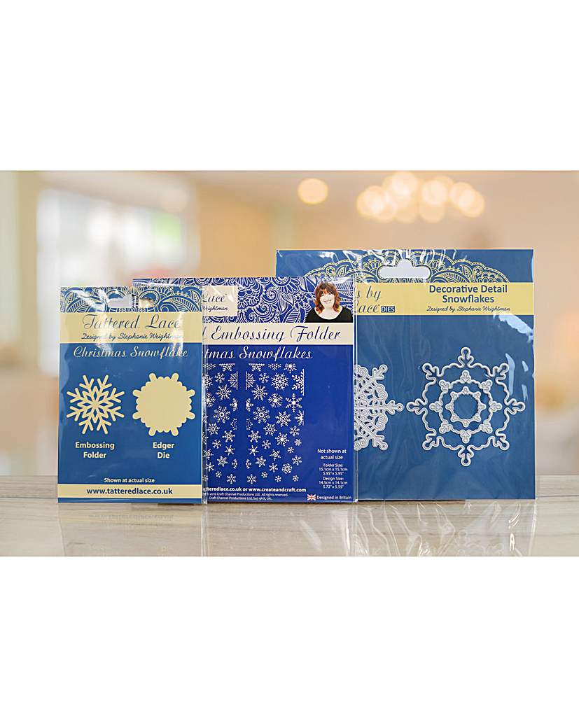 Tattered Lace Snowflake Gatefold Set Tattered Lace Snowflake Gatefold Set