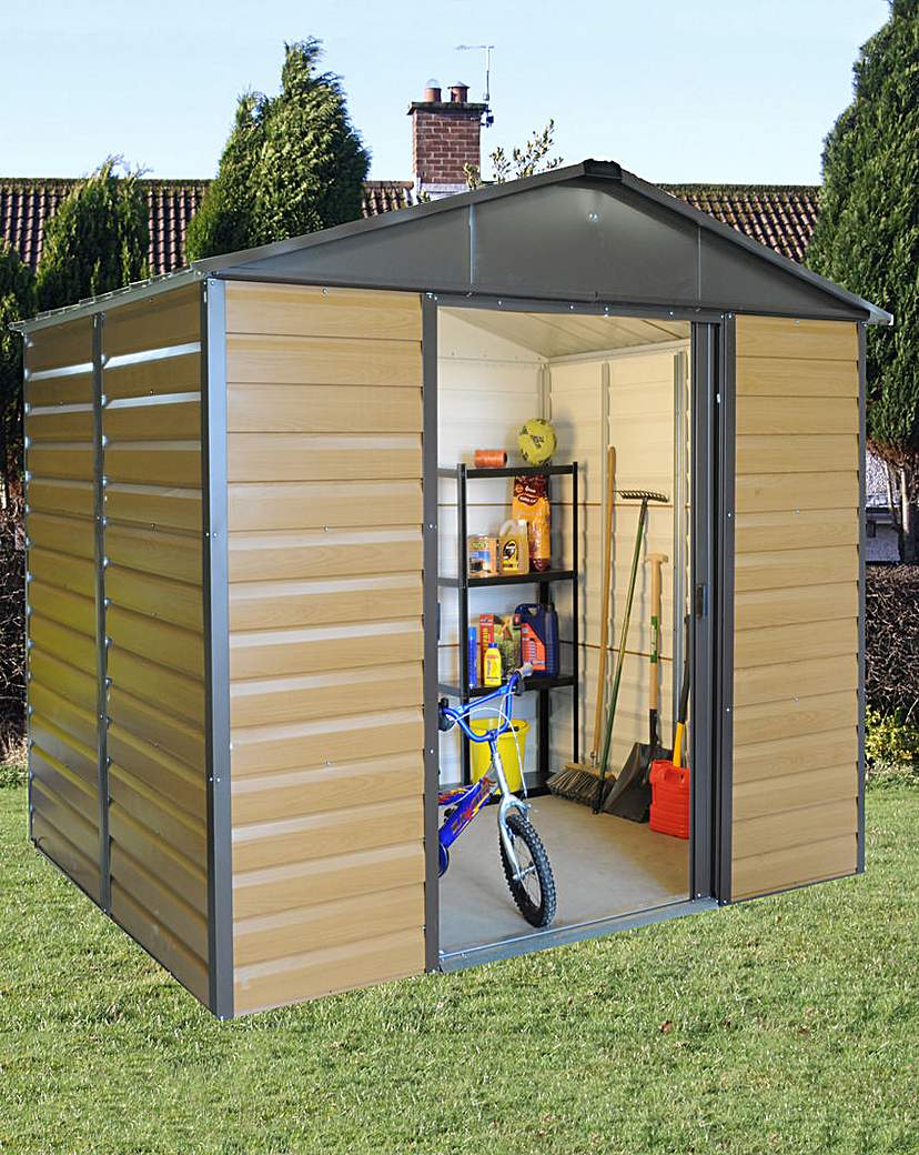 Yardmaster 8x6ft Woodgrain-Effect Shed Yardmaster 8x6ft Woodgrain-Effect Shed