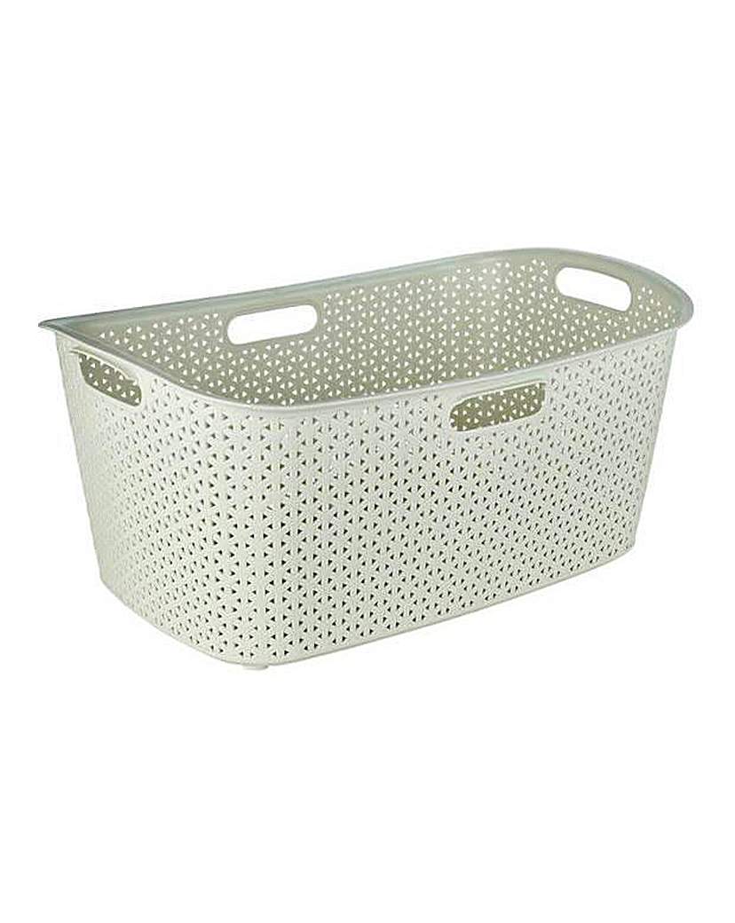 Curver Rattan Laundry Basket - Cream. Curver Rattan Laundry Basket - Cream.