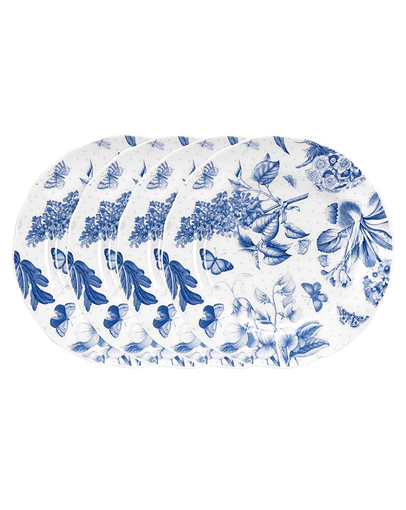 Portmeirion Botanic Blue 6" Plates x 4 Portmeirion Botanic Blue 6" Plates x 4