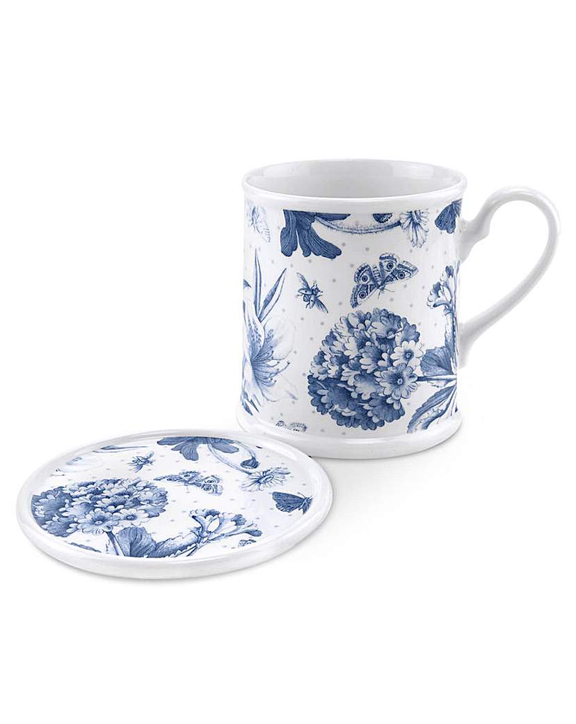 Portmeirion Botanic Blue - Mug & Coaster Portmeirion Botanic Blue - Mug & Coaster