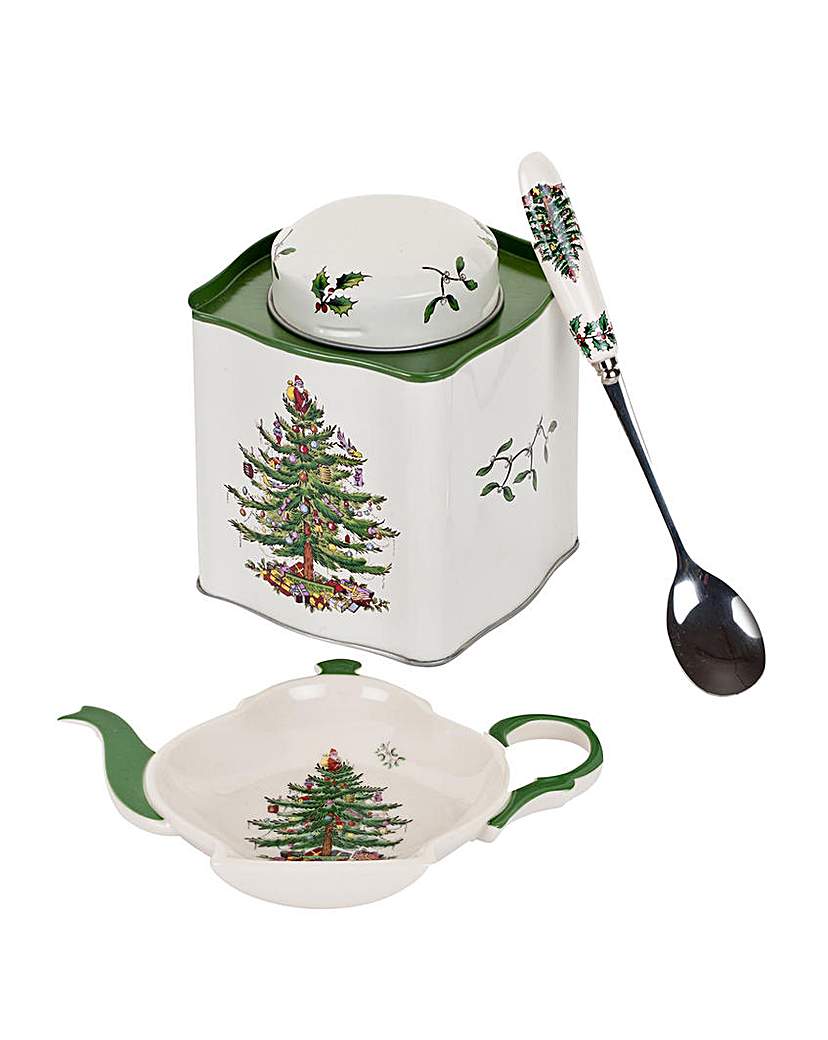 Christmas Tree Three Piece Tea Set Christmas Tree Three Piece Tea Set