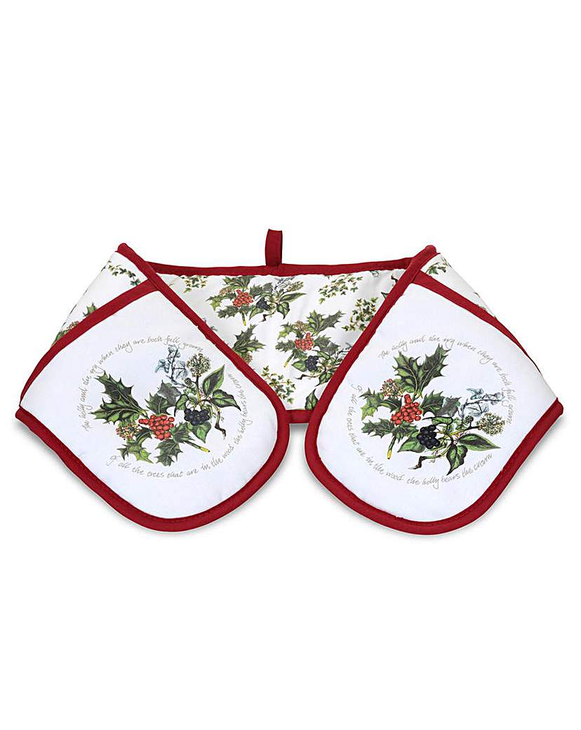 The Holly & The Ivy Double Oven Glove The Holly & The Ivy Double Oven Glove