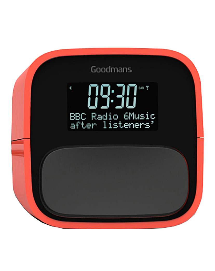 Goodmans DAB/FM Clock Radio Salmon Goodmans DAB/FM Clock Radio Salmon